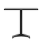 Flash Furniture Mellie 31.5'' Black Square Metal Indoor-Outdoor Table with Base TLH-053-3-BK-GG - alternate 10